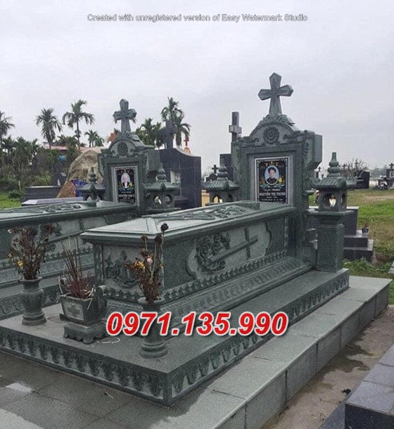 Mẫu lăng mộ đá công giáo đẹp bán tại bình định quảng ngãi - mộ đạo
