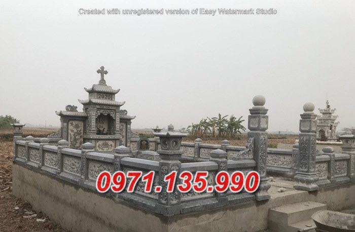 Mẫu lăng mộ đá công giáo đẹp bán tại bình định quảng ngãi - mộ đạo