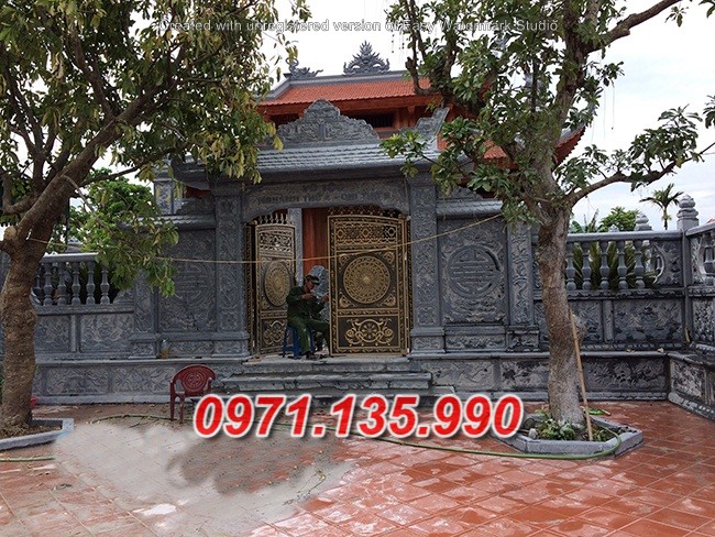 Mẫu cổng đá đẹp nhà thờ đình chùa bán tại lai châu thanh hoá