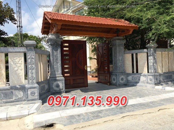 Mẫu cổng đá đẹp nhà thờ đình chùa bán tại nghệ an hà tĩnh