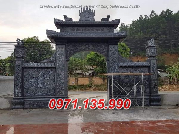 Mẫu cổng đá đẹp nhà thờ đình chùa bán tại nghệ an hà tĩnh