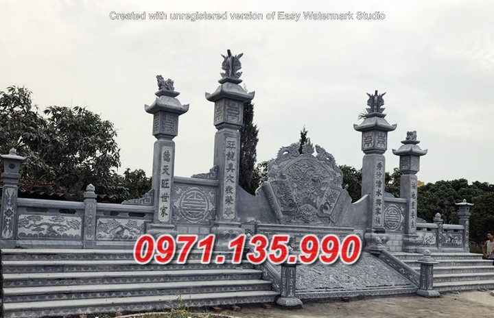 Mẫu Cổng đá đẹp nhà thờ đình chùa bán tại TP HCM Sài Gòn