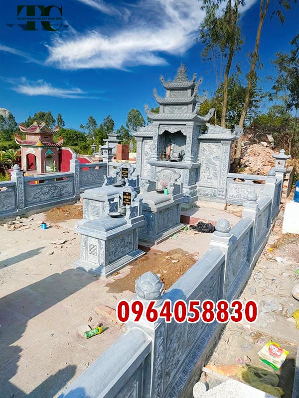 Xây dựng khu lăng mộ đá xanh rêu đẹp cho tổ tiên ở Nghệ An