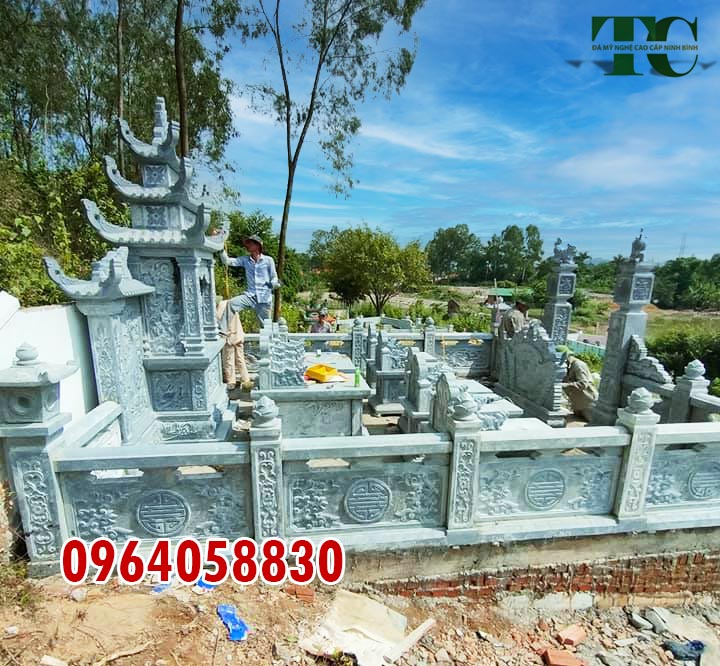 Xây dựng khu lăng mộ đá xanh rêu đẹp cho tổ tiên ở Nghệ An