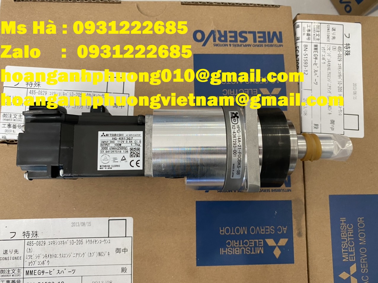 Bộ động cơ HG-KR13G7 mitsubishi 0.1kW giá tốt