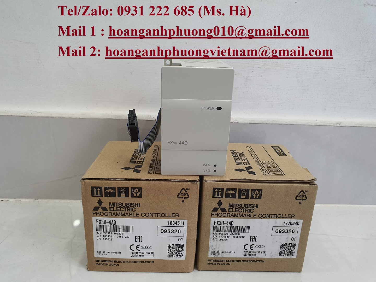 PLC hàng nhập dòng mitsubishi giá tốt hiện nay FX3U-4AD