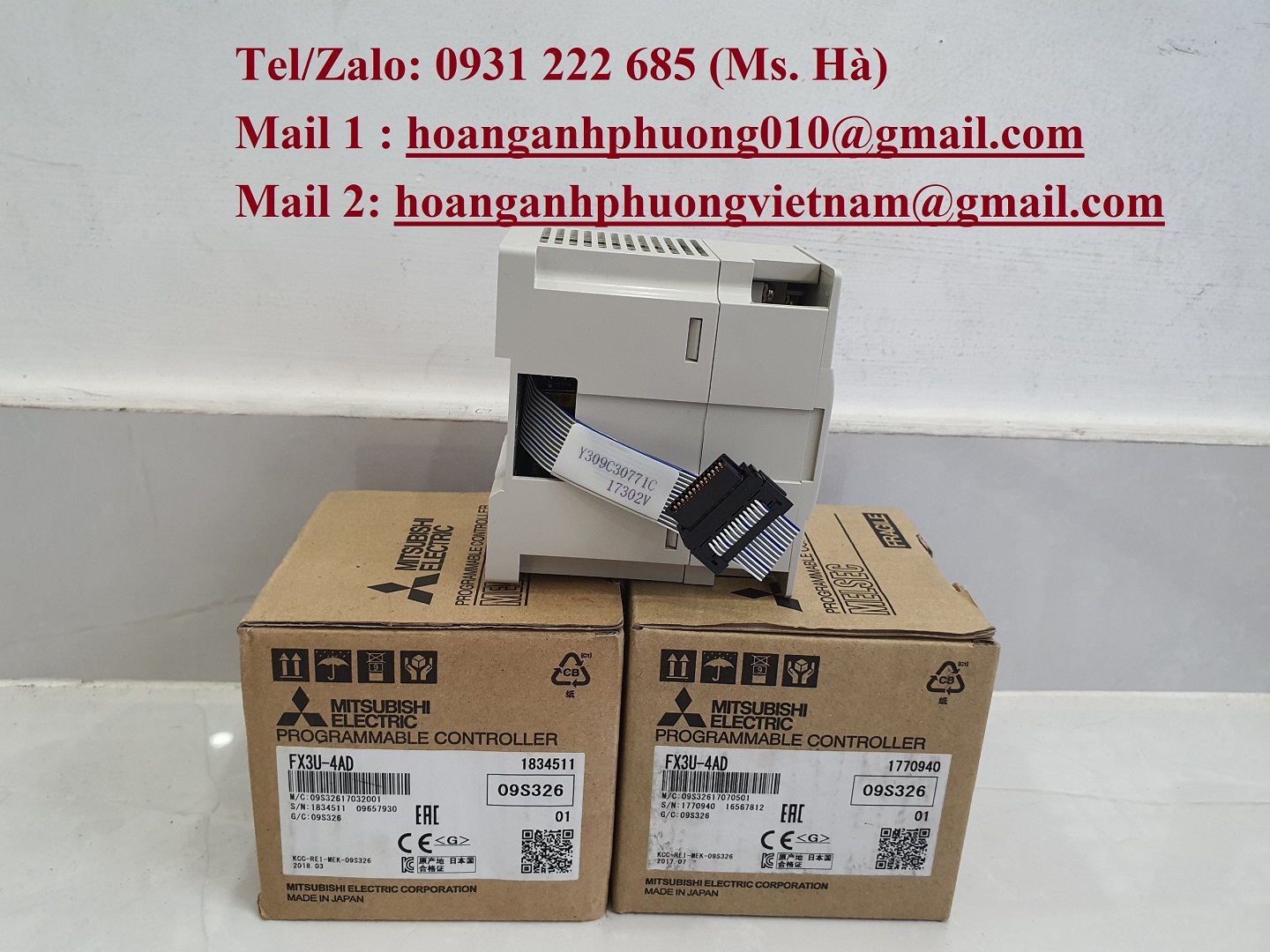 PLC hàng nhập dòng mitsubishi giá tốt hiện nay FX3U-4AD