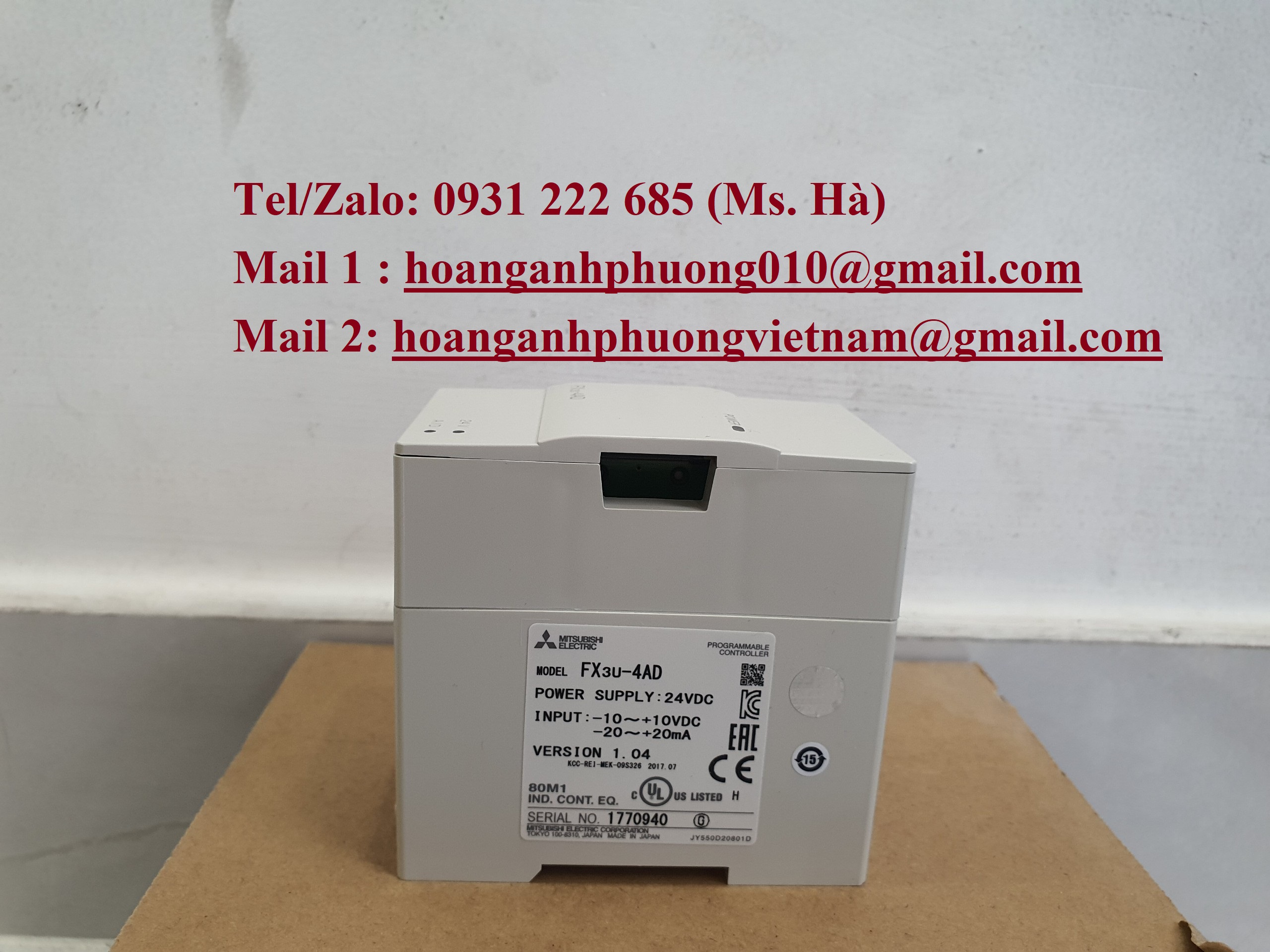 PLC hàng nhập dòng mitsubishi giá tốt hiện nay FX3U-4AD