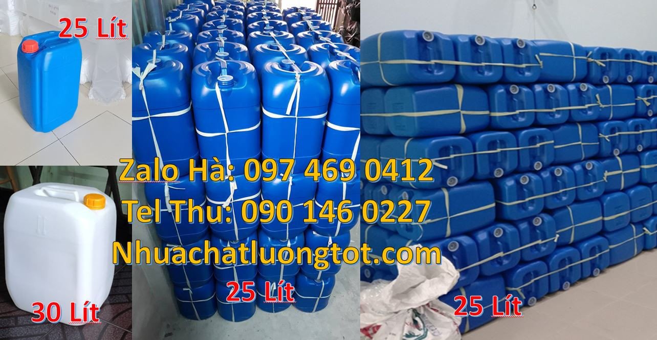 can vuông 30l trắng,can nhựa 20l đựng dầu ăn,can nhựa 25l đựng hóa chấ