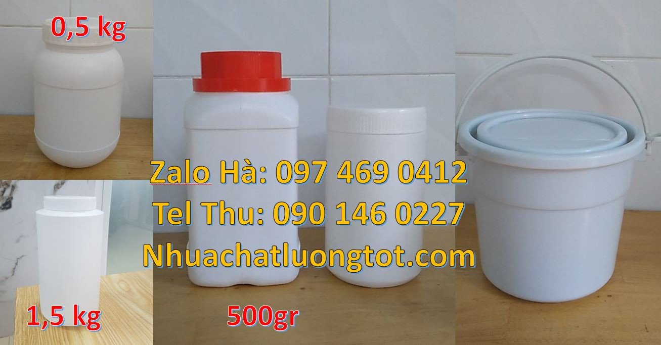 hũ đựng mỹ phẩm,hũ nhựa đựng bánh kẹo,hũ nhựa trắng giá rẻ,hũ nhựa 1kg