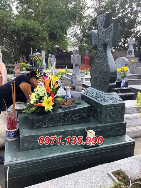 Mẫu mộ bằng đá đẹp bán khánh hoà - mộ có mái không mái bán hải dương