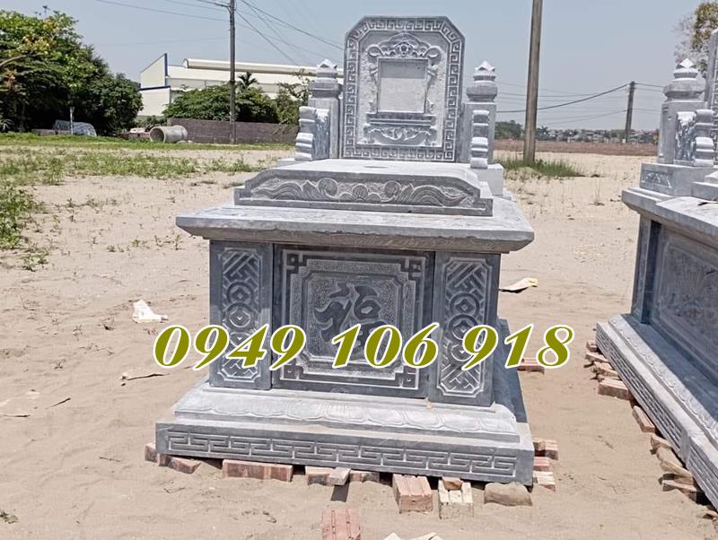 Mẫu mộ đá không mái thiết kế đẹp