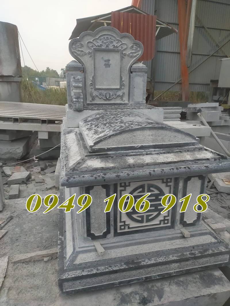 Mẫu mộ đá không mái thiết kế đẹp