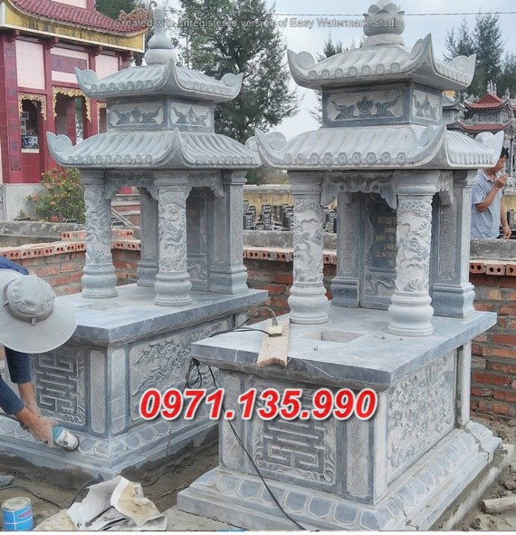 Mẫu mộ quây chụp úp bằng đá để tro cốt đẹp bán tuyên quang bình dương