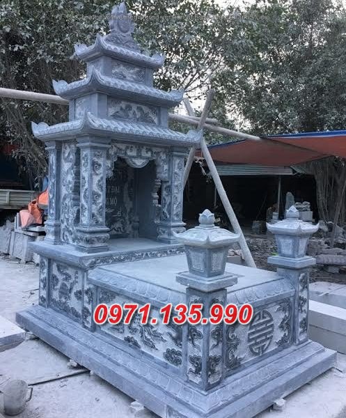 Mẫu mộ bằng đá có mái không mái đẹp bán tại lâm đồng vĩnh phúc