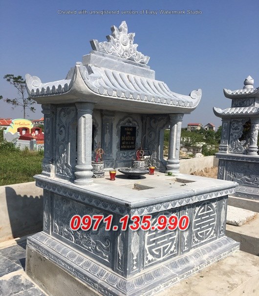 Mẫu mộ đá có mái và không mái đẹp bán tại bình dương tuyên quang