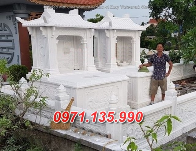 Mẫu mộ đá có mái và không mái đẹp bán tại bình dương tuyên quang