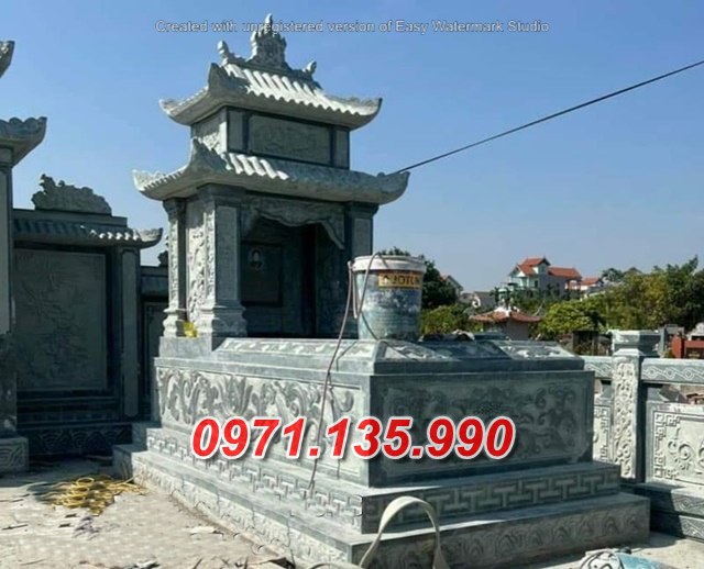 Mẫu mộ đá có mái và không mái đẹp bán tại bạc liêu sơn la