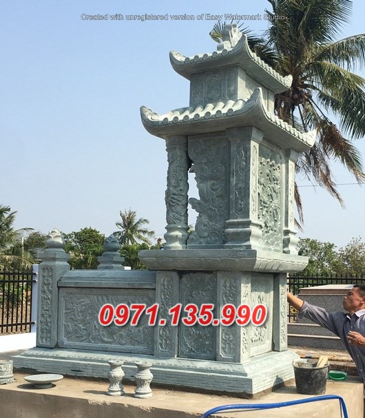 Mẫu mộ đá có mái và không mái đẹp bán tại bạc liêu sơn la