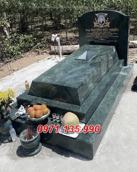 Mẫu mộ bằng đá có mái và không mái đẹp bán tại bến tre lai châu