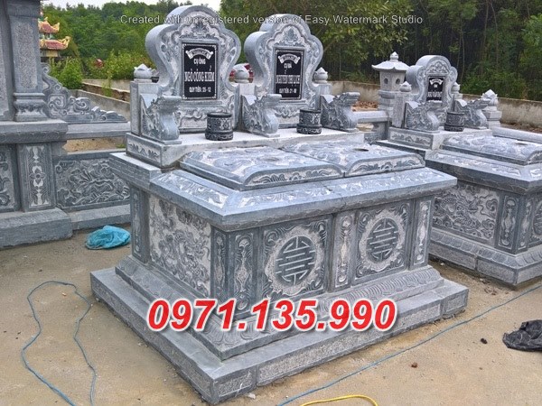 Mẫu mộ bằng đá có mái và không mái đẹp bán tại bến tre lai châu