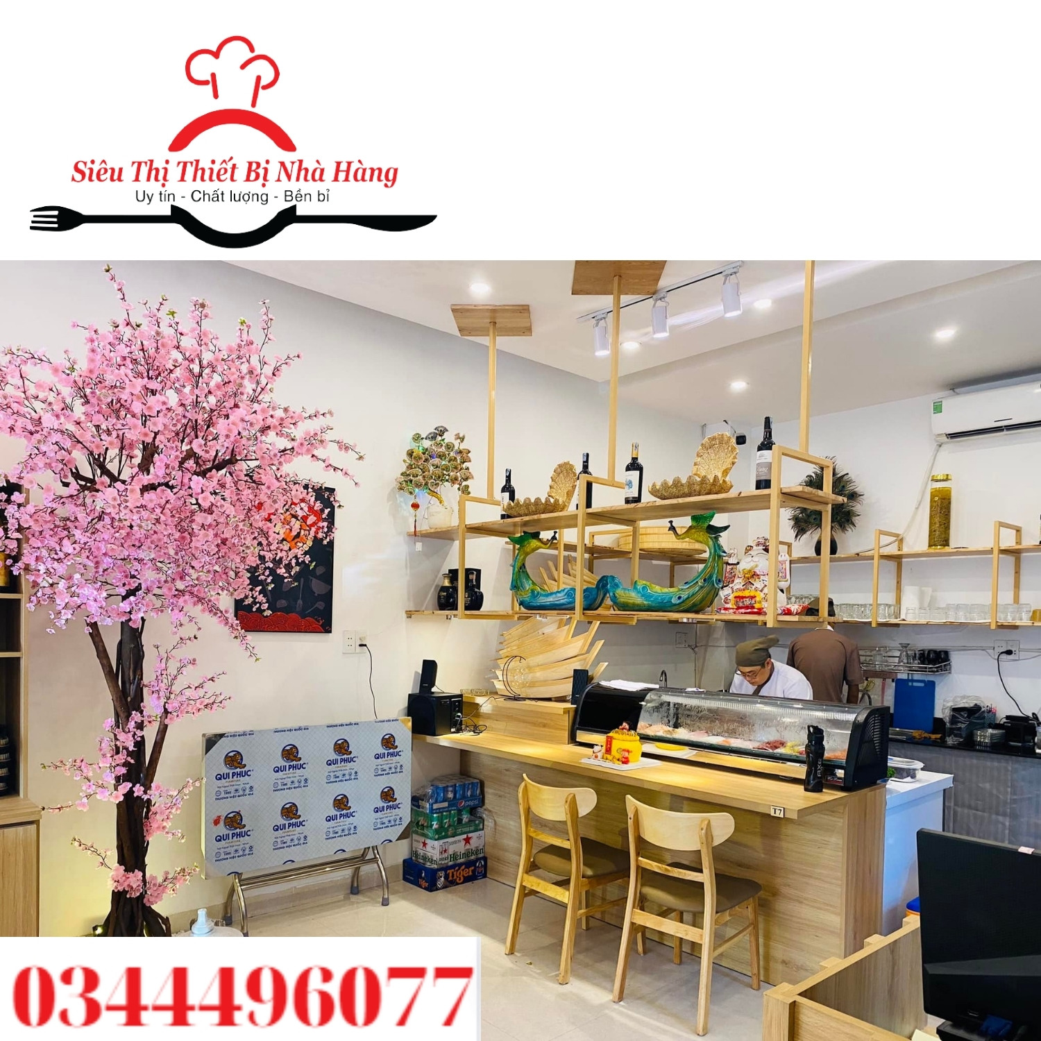 Tủ trưng bày shushi- tủ mát sashimi 1m2-1m5-1m8