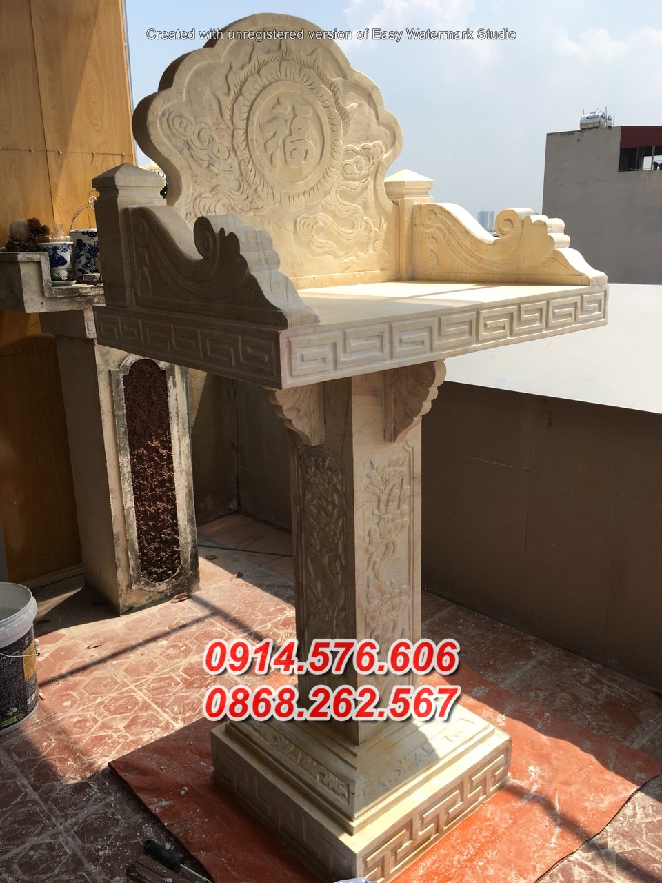 tp hồ chí minh bàn thờ ông thiên bằng đá đẹp bán sài gòn