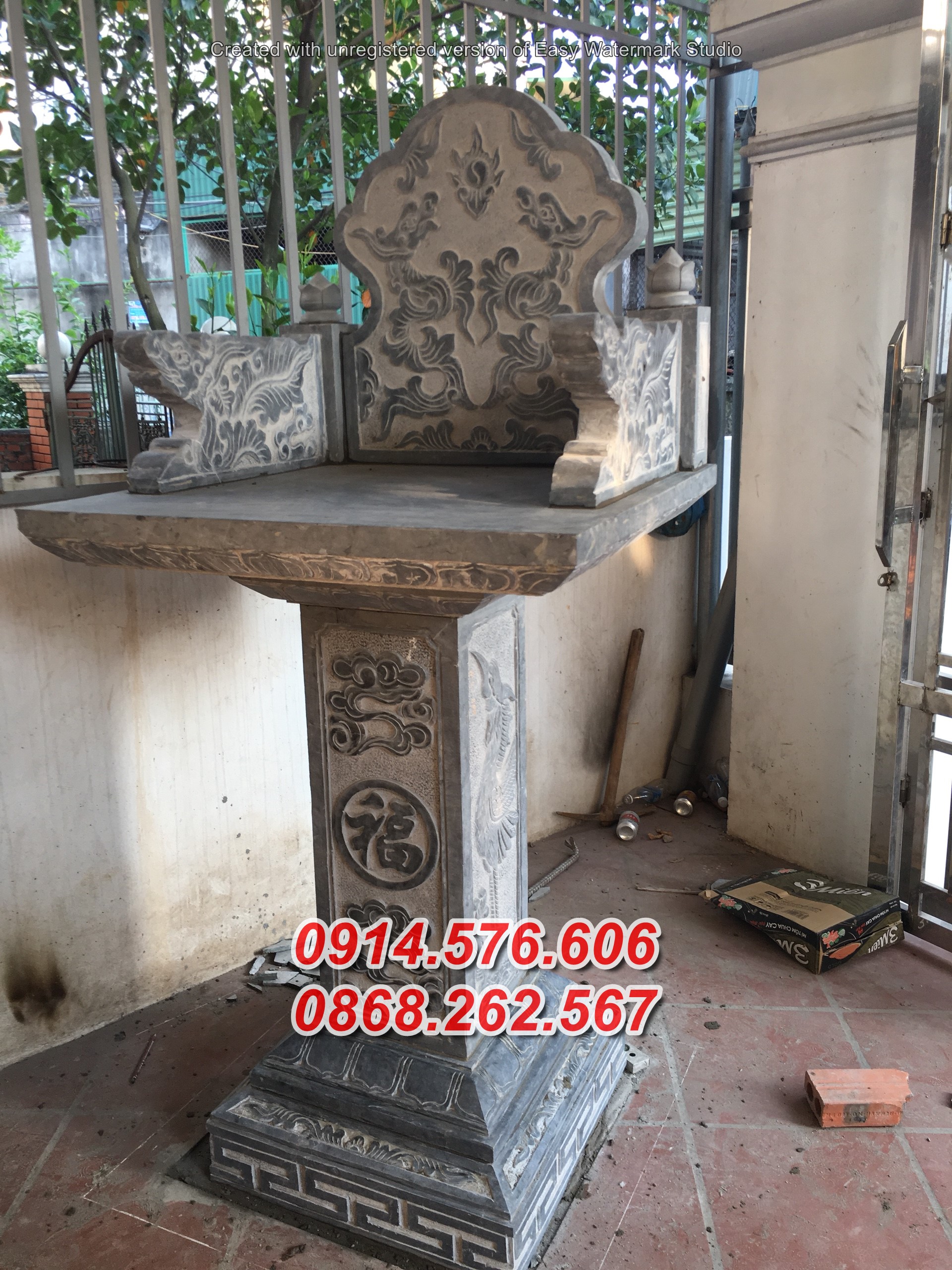 tp hồ chí minh bàn thờ ông thiên bằng đá đẹp bán sài gòn