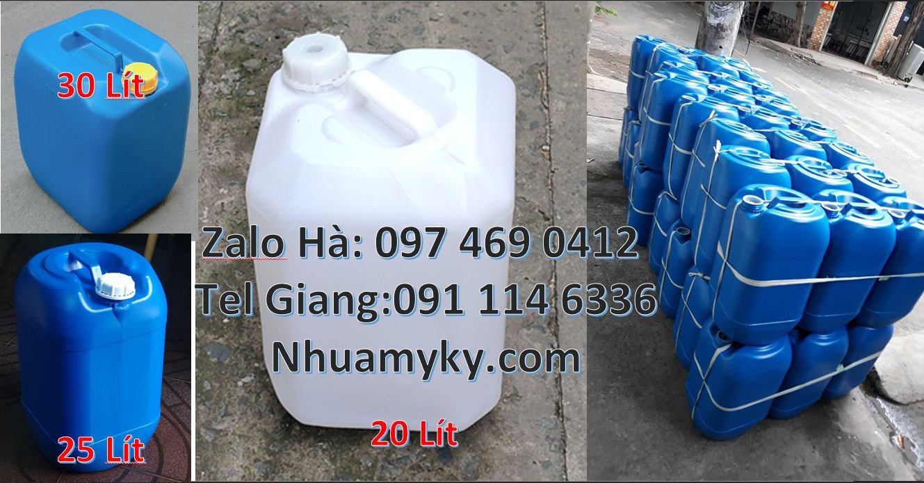 can nhựa xanh 20l dày, can nhựa 25l đựng thực phẩm,can nhựa 30l đựng n