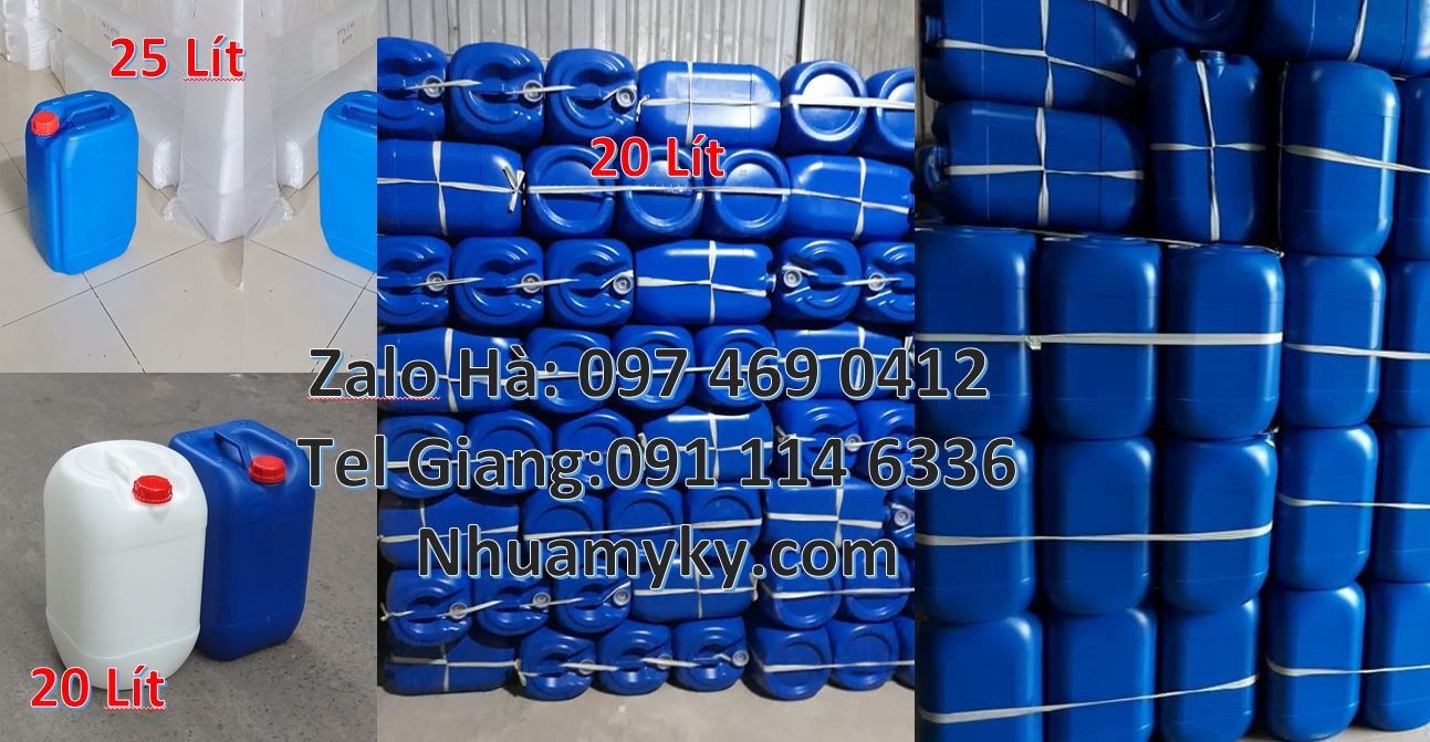 can nhựa xanh 20l dày, can nhựa 25l đựng thực phẩm,can nhựa 30l đựng n