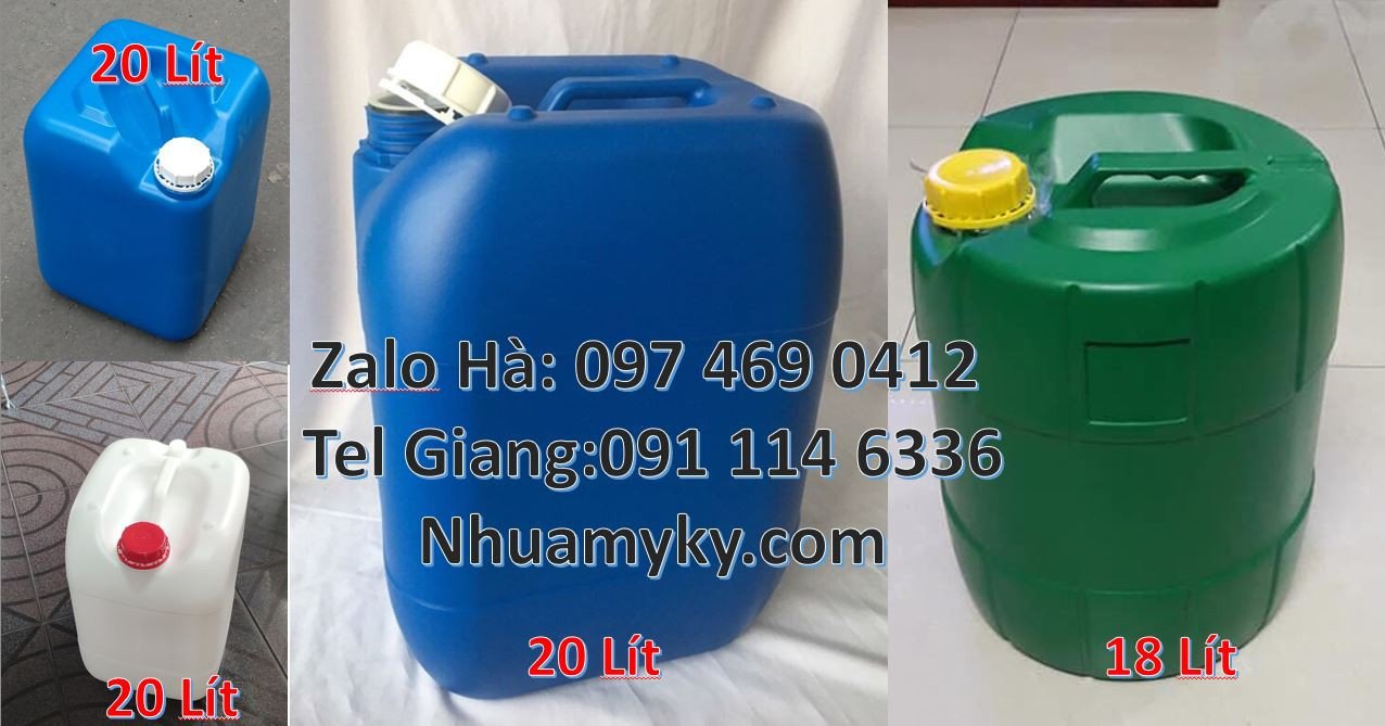can nhựa xanh 20l dày, can nhựa 25l đựng thực phẩm,can nhựa 30l đựng n