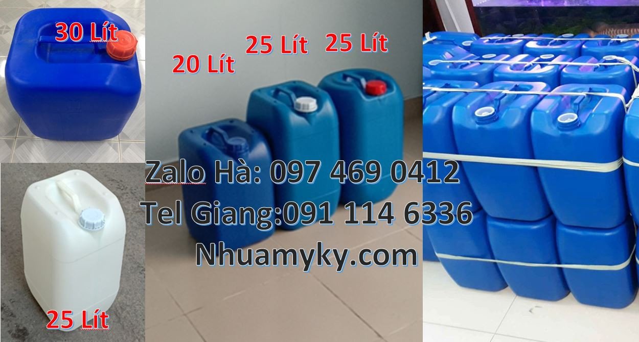can nhựa xanh 20l dày, can nhựa 25l đựng thực phẩm,can nhựa 30l đựng n