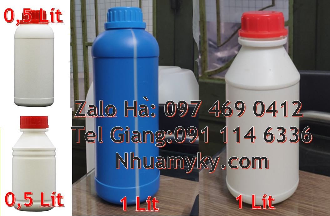 chai nhựa 500ml miệng nhỏ,chai nhựa 1l đựng nước tẩy rửa,chai nhựa 0.5