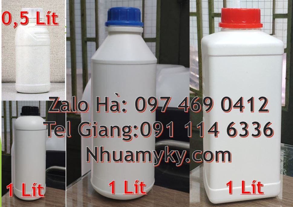 chai nhựa 500ml miệng nhỏ,chai nhựa 1l đựng nước tẩy rửa,chai nhựa 0.5