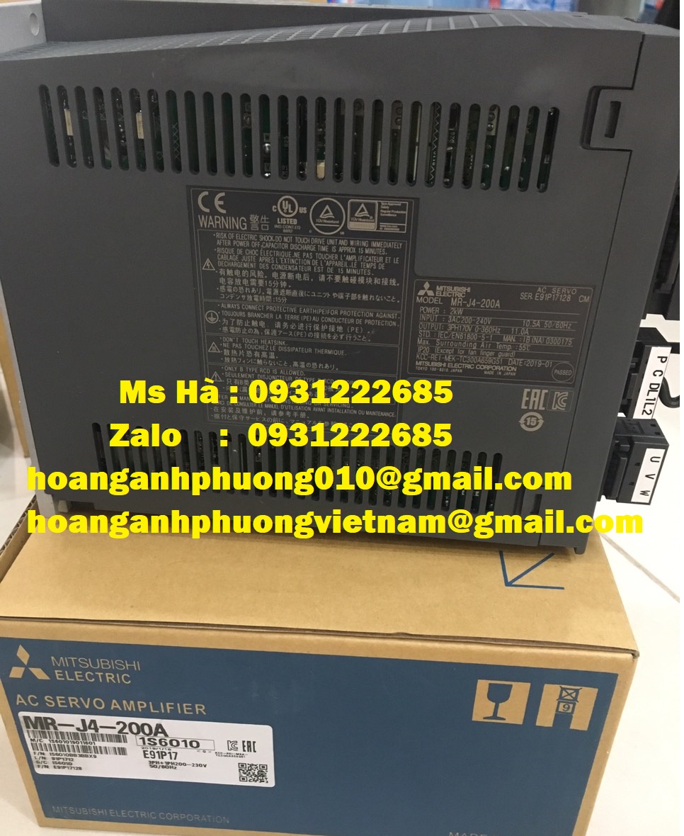 Dòng điều khiển MR-J4-200A mitsubishi - Công Ty Hoàng Anh Phương