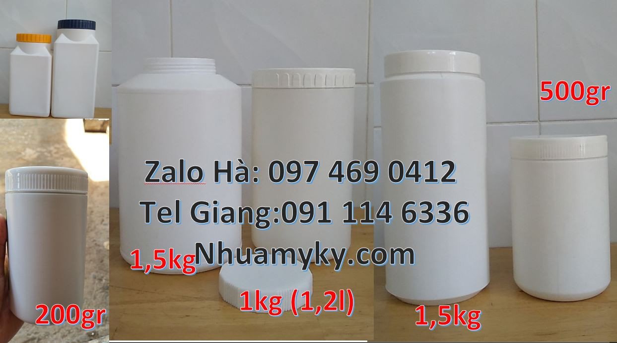 hũ nhựa đựng bột mỳ,hũ nhựa 1.5kg đựng mật ong,hũ nhựa 0.5l đựng nước