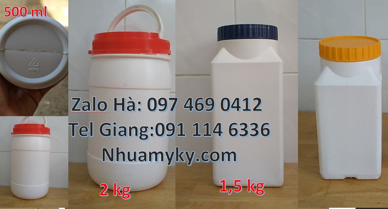 hũ nhựa đựng bột mỳ,hũ nhựa 1.5kg đựng mật ong,hũ nhựa 0.5l đựng nước