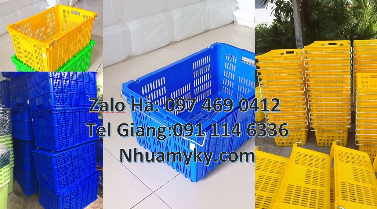 sọt nhựa khay nhựa xanh,sóng nhựa đựng rau củ, sóng nhựa dựng hải sản