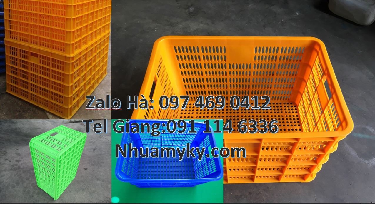 sọt nhựa khay nhựa xanh,sóng nhựa đựng rau củ, sóng nhựa dựng hải sản