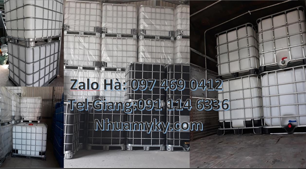 giá tank nhựa trắng 1000l,thùng ibc 1000l khung nhôm,thùng nhựa lớn rẻ