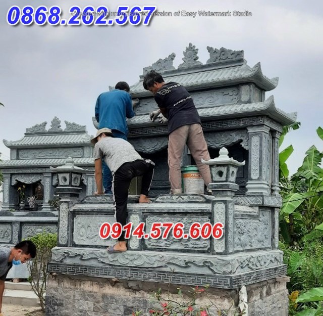 12+ mẫu mộ đá tự nhiên không mái đẹp bán cà mau