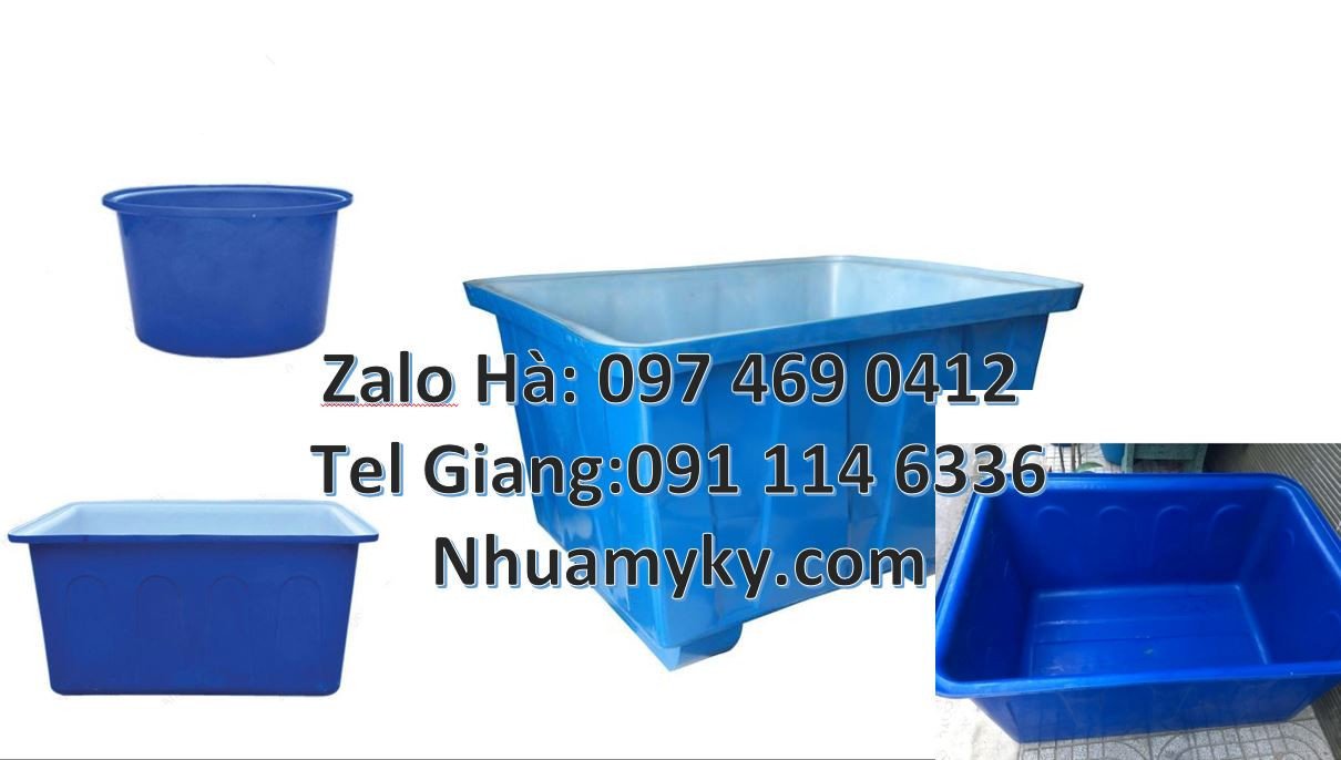 thùng nhựa tròn 1200l màu xanh, thùng nhựa vuông 1000l màu trắng giá r