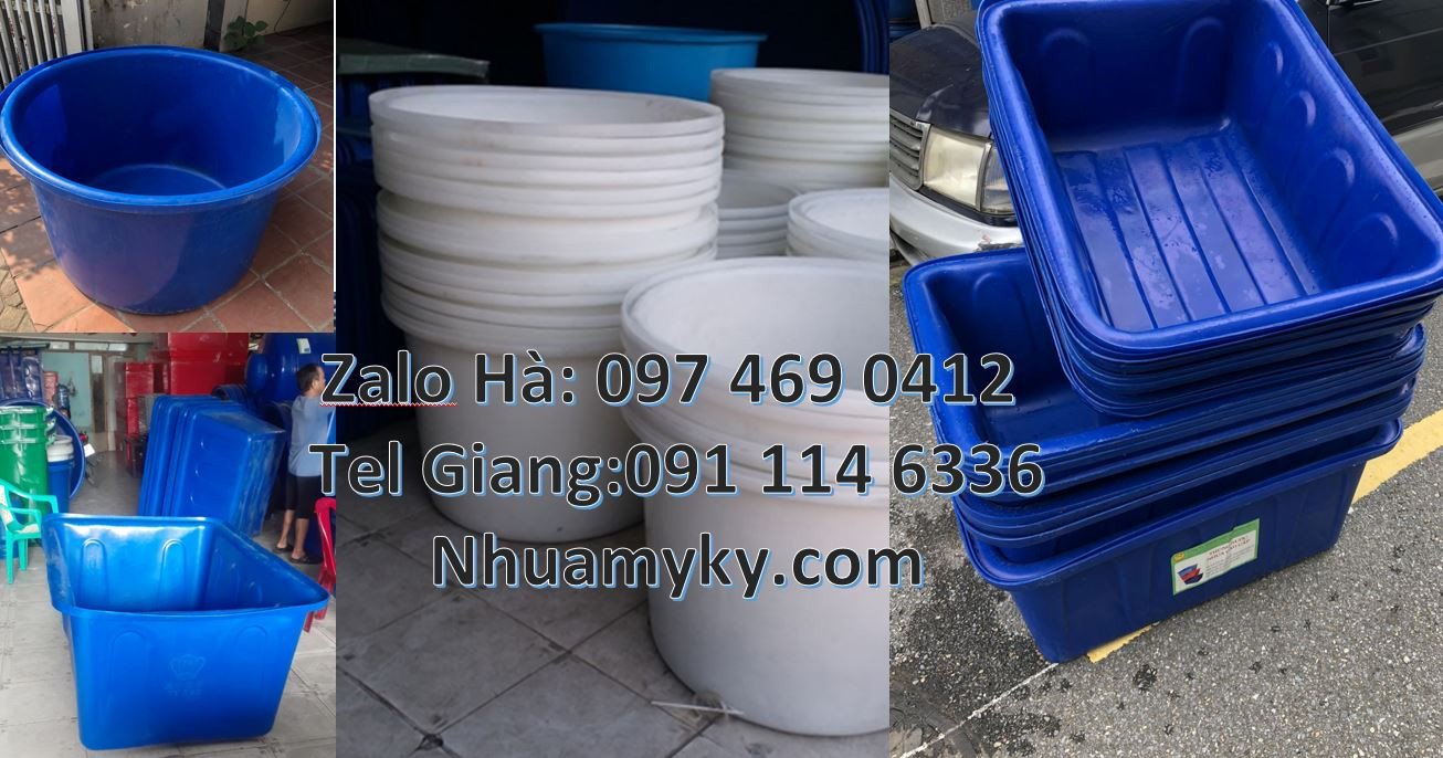 thùng nhựa tròn 1200l màu xanh, thùng nhựa vuông 1000l màu trắng giá r