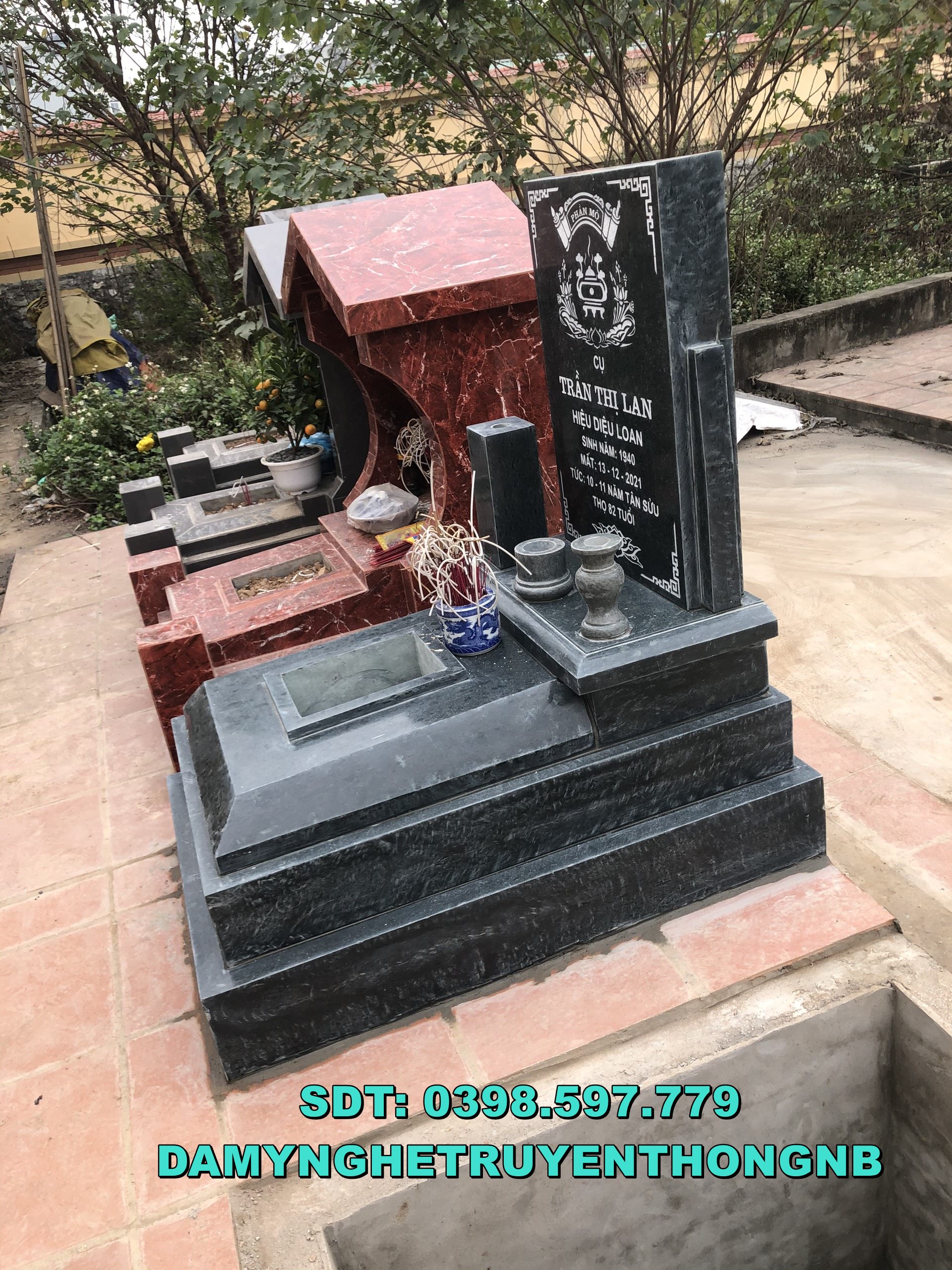 chụp mộ đá cho ông bà chuẩn phong thuỷ tại huế