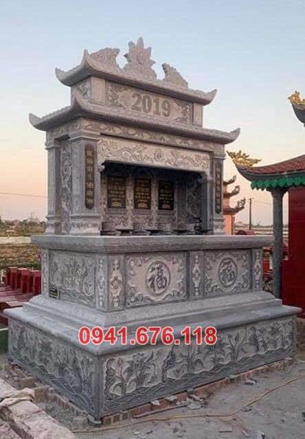 mẫu mộ đá đôi để tro cốt đẹp bán tại hải dương quảng ninh thái bình