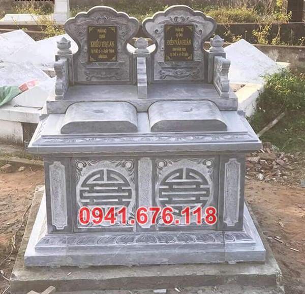 mẫu mộ đá đôi để tro cốt đẹp bán tại hải dương quảng ninh thái bình