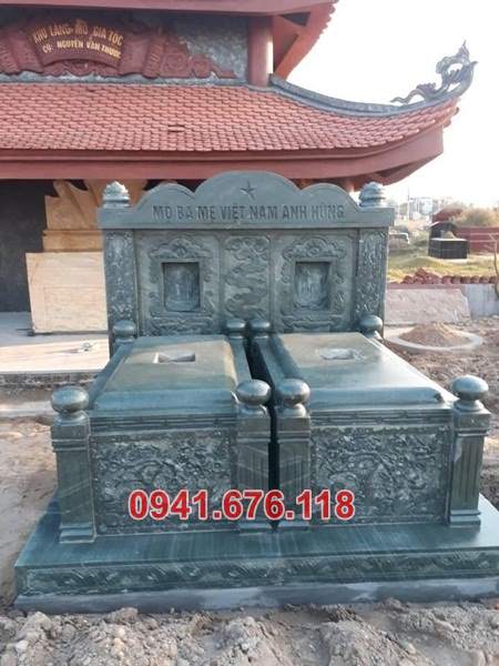 Mẫu mộ đá đôi để tro cốt đẹp bán tại quảng bình quảng trị Huế