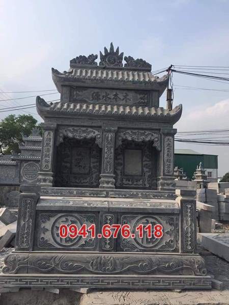 Mẫu mộ đá đôi để tro cốt đẹp bán tại quảng bình quảng trị Huế