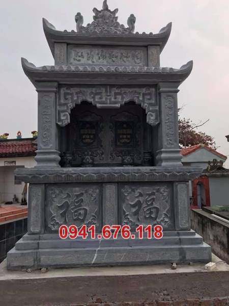 Mẫu mộ đá đôi để tro cốt đẹp bán tại quảng bình quảng trị Huế