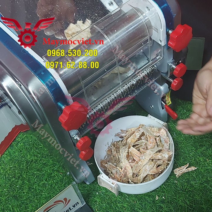 [Thực tế]-Máy cán mực , thịt khô mini chạy điện dành cho gia đình